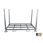Stapelrek Eurorack Dubbel 1845x1000 mm, Thermisch verzinkt, Hartmaat: 1845x1000 mm, Maximale belasting: 1.750 kg, 18 racks per stapel (nestbaar)
