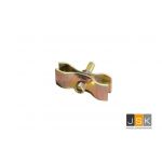 Koppeling standaard 4 mm staal en 10 mm inbus | Bouwhek-klem met Inbus-bout 10mm | Klemset | Bouwhekklemset | Bouwhekklem | Thermisch verzinkt | Ø 42 mm - JSK Handelsonderneming