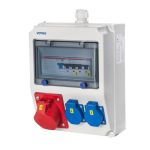 VOTHA® wandverdeler - 1x CEE 16A 400V~2x Contactdoos 230V~ "WORMS" 062.012.0111