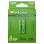 AAA batterij Oplaadbaar GP NiMH 650 mAh ReCyko 1,2V 2 stuks - GP Recyko+ 2 x AAA 650mAh 1.2V - 37418