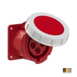 PCE 3242-3V PC Electric wandcontactdoos CEE - 3242-3V / CEE inbouw wcd recht 32A 4p 440 60Hz 3h rood IP67 REEFER flens 75x75mm, CEE-wandcontactdoos, verkoop per: 1x1 stuk - 9003399149122 | Beschermingsgraad (IP): IP67 | Uitvoering: Inbouw (stucwerk) | RAL-nummer: 3000 | Materiaal: Kunststof, 103143