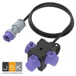 PCE 9430024 Distribution Adaptor Low Voltage Series ST. Anton 16A 2P 24V (Purple) 9430024