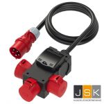 PCE 9439005 Mobiel adapterbox ST.ANTON 6F 3x32/5 32A 5p 400V 3xCEE-socket 32A 5p 400V protected with pre-fuse of supply line