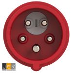 PCE CEE power distributor 9430453 400V 16A CEE-verdeler 16A met fase-inverter (CEE faseomkeerschakeling stekker 16 A 5-polig)