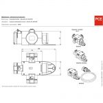 PCE 9430453 Distribution box plastic mobile ST.ANTON 3x16/5 PW16/5 m.B. IP44 with phase inverter [CLONE]