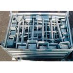 12585 Stapelbak 1.25 m x 0.85 m x 0.60 voor voetspindels 150 stuks - geheel thermisch verzinkt - Max. hijslast 2.000 kilogram