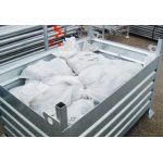 12585 Stapelbak 1.25 m x 0.85 m x 0.60 voor voetstukken 300 stuks - geheel thermisch verzinkt - Max. hijslast 2.000 kilogram