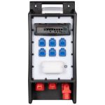 Kunststofverdeler eindverdeler Wando-DE, LED-verlichting, schemerschakelaar, CEE-St. 32 A, CEE 32 A, CEE 16 A