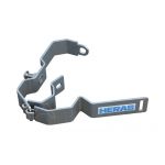 Bouwhekslot beugel | RVS Hekslot | Mobile Fence Bracket Lock | 124043 - JSK Handelsonderneming