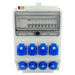Wandverdeler Feed-in: Zonder /Output: 8x Schuko vorv. 8x LS C116 + aardlekschakelaar 40A 30mA 4260596792048 JSK10120