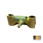 Standaard verbindingsbevestiging met slotbout maat 42/42, Thermisch verzinkt Goudkleurig, voor Ø42 mm buismaat ring/dopsleutel 19