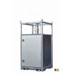 Lichtmast 2.40 - 8.00 meter + 2 LED Bouwlampen 300W | uitschuifbaar in 4 delen van 2-8 meter | 1.20 x 1.20 meter breed