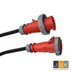 CEE Koelcontainer Adapterkabel 0,5 Meter 32A 5p 6h Stecker -> 32A 4p 3h Buchse, 380-400V - 325324/3h