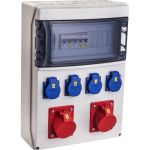 VOTHA WERSAU wandverdeler SIEMENS REG - bedraad met 2x CEE 16 A, 4x WCD'S 230 V en aardlekschakelaar 40 A 0,03 A (4P) 056.024.0120-SI