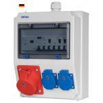 Energy Storage System Worms Uitgaand met SIEMENS zekeringen: 1x CEE16A, 2x Steckdose 230V~400V~Ingang M25 Top, FI Schrack Zekeringen, 1x LS16 A, 3-polig, C2xLS 16A, 1-polig, C met aardlekschakelaar 40 A, 400 V~, 4-polig, 0,03 A over alle uitgangen [CLONE]