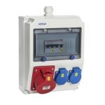 VOTHA® Wandverdeler - bedraad "WORMS"  | 1x CEE 32A 400V~2x Contactdoos 230V~ | WORMS | 062.102.1010