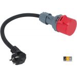Perilex adapter 16A hoekstekker op Schuko koppeling, Perilex stekker H07RN-F3G 2,5 mm² rubberen kabel 0,5 meter - 165162P