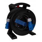 CEE Kabelhaspel blauw 25 meter kabellengte, 1 CEE-stekker, 1 CEE-koppeling, H07RN-F 3G2,5 mm² type Jumbo - 2211.110.2251.20