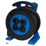 JUMBO kabelhaspel 2.0 in blauw-zwart, 4 contactdozen, H07RN-F 3G2,5 mm², lengte 25 meter - 2261.614.2251