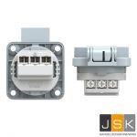 PCE 105-0dg Aanbouwcontactdoos IP54 grijs, flensmaat: 50 x 50 mm, incl. dunne flensdichting, afstand tussen de bevestigingsgaten: 38 x 38 mm, 601.050