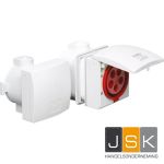 608.856.02 SIROX® CEE-inbouwcontactdoos IP 44, 5-polig, 400 V, 6 h 16 A, helder wit