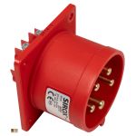 606.256 | CEE aanbouw contactdoos IP44, 5-polig, 400V, 6h 32A | Flensmaat 70 x 70 mm | EAN-Code: 4028232007709