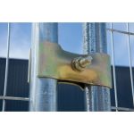 Bouwhek klem met slot bout thermisch verzinkt, goudkleurig - JSK Handelsonderneming