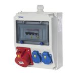 VOTHA® wandverdeler - 1x CEE 32A 400V~2x Contactdoos 230V~ "WORMS" 062.102.1010