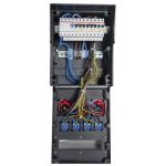 Wandverdeler bedraad Rubber 203mm 32A | 1x 32A 5p 400V | 2x 16A 5p 400V | 4x randaarde-contactdoos 230V | "Waldeck" 032.124.1120-1  - JSK Handelsonderneming