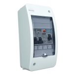 Stroomverdeler/Zekeringkast 230V met aardlekschakelaar 40A 2P en B16A, B10A - 1446.10A|16A|B|Fi40A