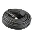 Verlengsnoer 25 meter 3x2,5 mm² H07RN-F met volrubber contactstop en koppelcontactstop met deksel, 104746