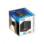 47090 Wandlamp Up-Down COB LED 8W 800 lumen IP65, Binnen- en Buitenverlichtingsarmatuur, licht uitstralingshoek afzonderlijk instelbaar. 3000K warmwit lichtkleur