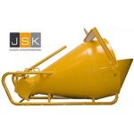 Beton Kubel - Beco betonkubel 1000 liter origineel liggend, onderlossend