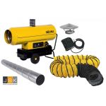 Oklima Heater / Heteluchtkanon Oklima SE 200 - Capaciteit 59kW - 50.000 Kcal/h - Luchtverplaatsing 2500 m³/h - complete set met gratis bezorging