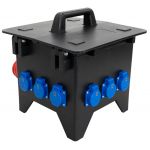 Volrubber verdeelkast POWER X-LINE L, CEE 32A 5p 6h 400V via onderzijde, 6x Schuko 16A 2p+RA 230V, 2x CEE 32A 5p 6h 400V - NLXL.306.1031-1