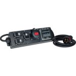 Plug & Music volrubber verdeler 3x 230V - 1x CEE-stekker 16 A, 400 V~, 6 h - 070.013.0110-B - JSK Handelsonderneming