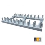 Opslagpallet voor 40 verkeersborden  | Verkeersbordenrek voor 40 verkeersborden | Verzinkt verkeersbordenrek 40 verkeersborden | Opslagrek voor 40 verkeersborden