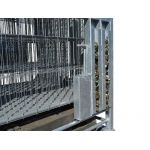 Combipallet bouwhekken en toebehoren (zware uitvoering) voor het opslaan en vervoeren van 28 bouwhekken, 32 kunststof voeten, 10 schoren en 40 koppelingen 1446.30500300