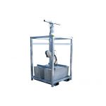 Lichtmast 2.40 - 8.00 meter + 2 LED Bouwlampen 300W | uitschuifbaar in 4 delen van 2-8 meter | 1.20 x 1.20 meter breed