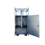 Lichtmast Professional telescopisch uitschuifbaar 2.4 tot 8.5 meter, voorzien van ballastblokken, Nederlands fabricaat, leverbaar met of zonder LED-bouwlampen