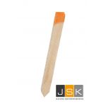 100 stuks - heipiket 22x32x350mm met oranje kop | paalpiket | paalpiket | houten piketten | landmeten | Infra uitzet palen