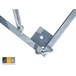 Lichtmast telescopisch 3 - 10,5 meter - Uiterst compacte verzwaarbare 5-delige lichtmast - volledig gegalvaniseerd - Leverbaar met of zonder zeer krachtige LED-bouwlampen