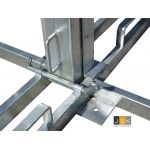 Lichtmast telescopisch 3 - 10,5 meter - Uiterst compacte verzwaarbare 5-delige lichtmast - volledig gegalvaniseerd - Leverbaar met of zonder zeer krachtige LED-bouwlampen