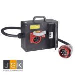 PCE CEE stekkerverbinding 9226961 400 V 125 A, met 2 m kabel H07RN-F 5G16mm² met stekker 125A 5p 400 V. 1x CEE-stopcontact 63 A 5p 400 V beveiligd met 1x automatische zekering C 63 A 3-polig