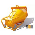 Beco beton(stort)kubel 400 liter origineel liggend, onderlossend, eigengewicht van 135 kilogram en een maximale massa last van 1.095 kilogram