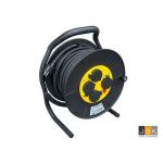 Kabelhaspel EZ Winder 25 meter, robuuste en zware uitvoering voor bouw en industrie, neopreenkabel H07RN-F 3x2,5 mm², voorzien van thermische beveiliging 1446.132197