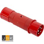 635>325 CEE-adapterstekker 63 A naar 32 A met beveiliging 32A