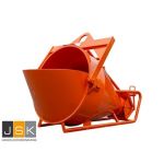 Beco beton(stort)kubel 300 liter origineel liggend, onderlossend, eigengewicht van 115 kilogram en een maximale massa last van 835 kilogram