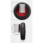 Poortwielen 6 inch zwaar voor ronde buizen bouwhekken, diameter 42-51mm poortwielen voor houten hekken, tuinhekken, bouwhekken, tuinhekken