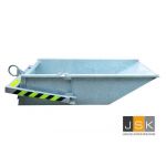 Afval container kantelbaar type A | Kraan Container type A | 1 m³ 2000 Kg | NEN-13155 Aboma Keboma gekeurd